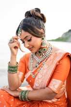 Load image into Gallery viewer, Burnt Orange Banarasi Saree
