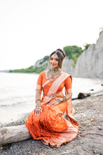 Load image into Gallery viewer, Burnt Orange Banarasi Saree
