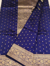 Load image into Gallery viewer, Royal Blue Banarasi Saree
