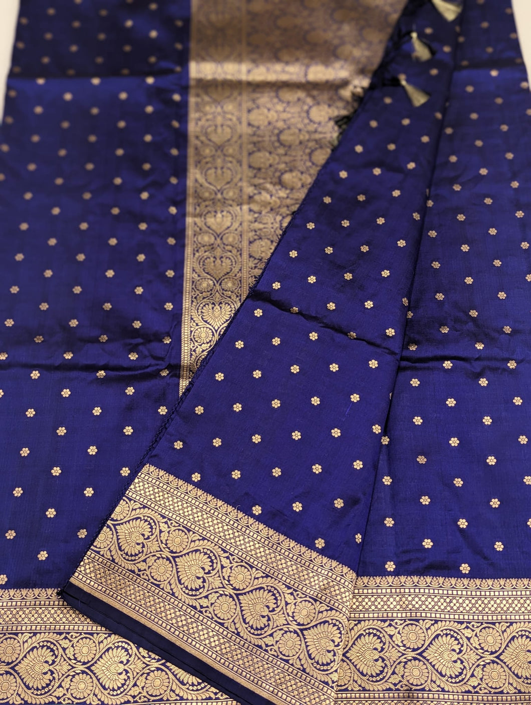 Royal Blue Banarasi Saree