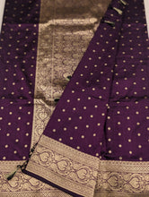 Load image into Gallery viewer, Purple Banarasi Saree
