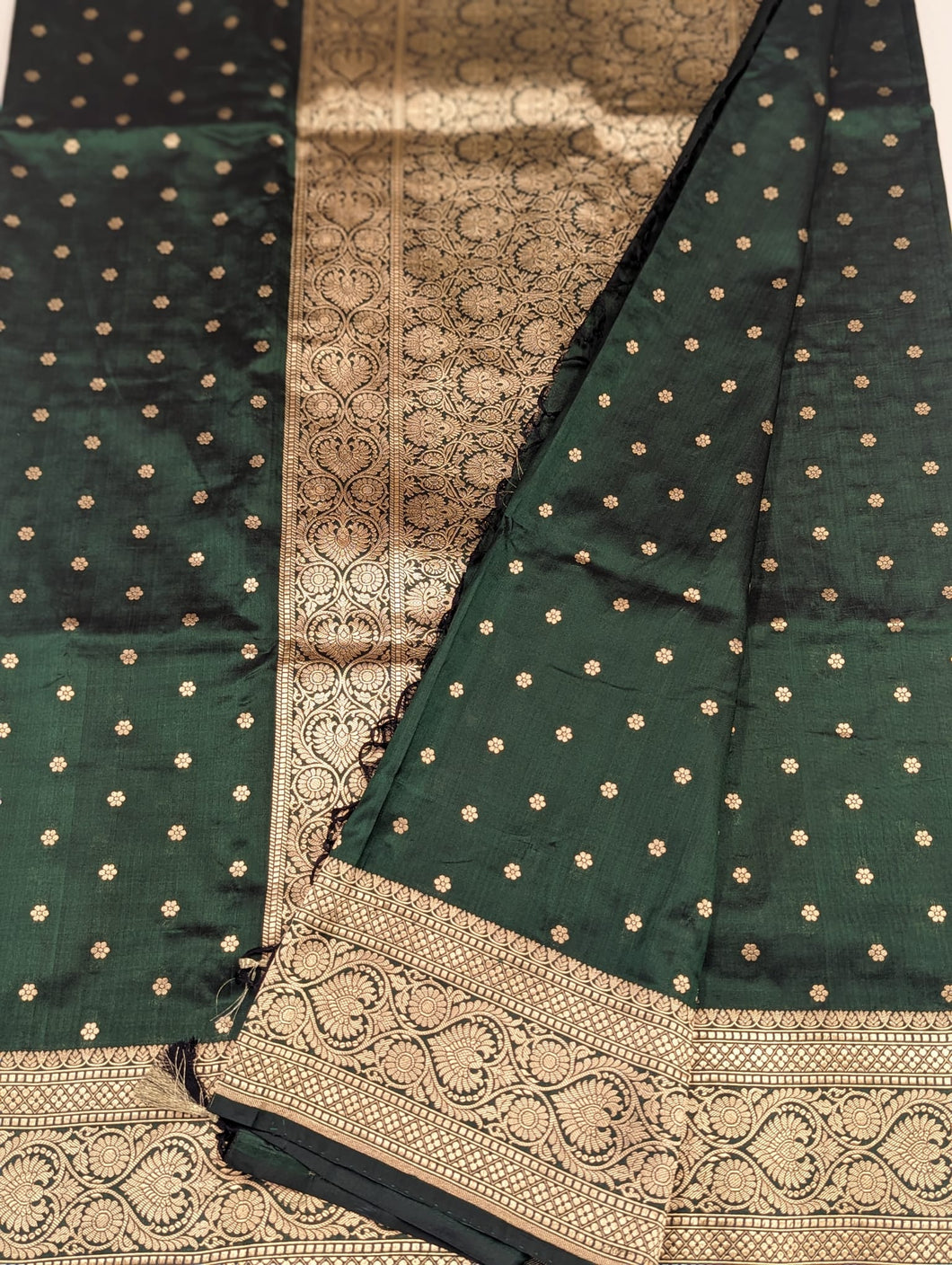 Emerald Banarasi Saree