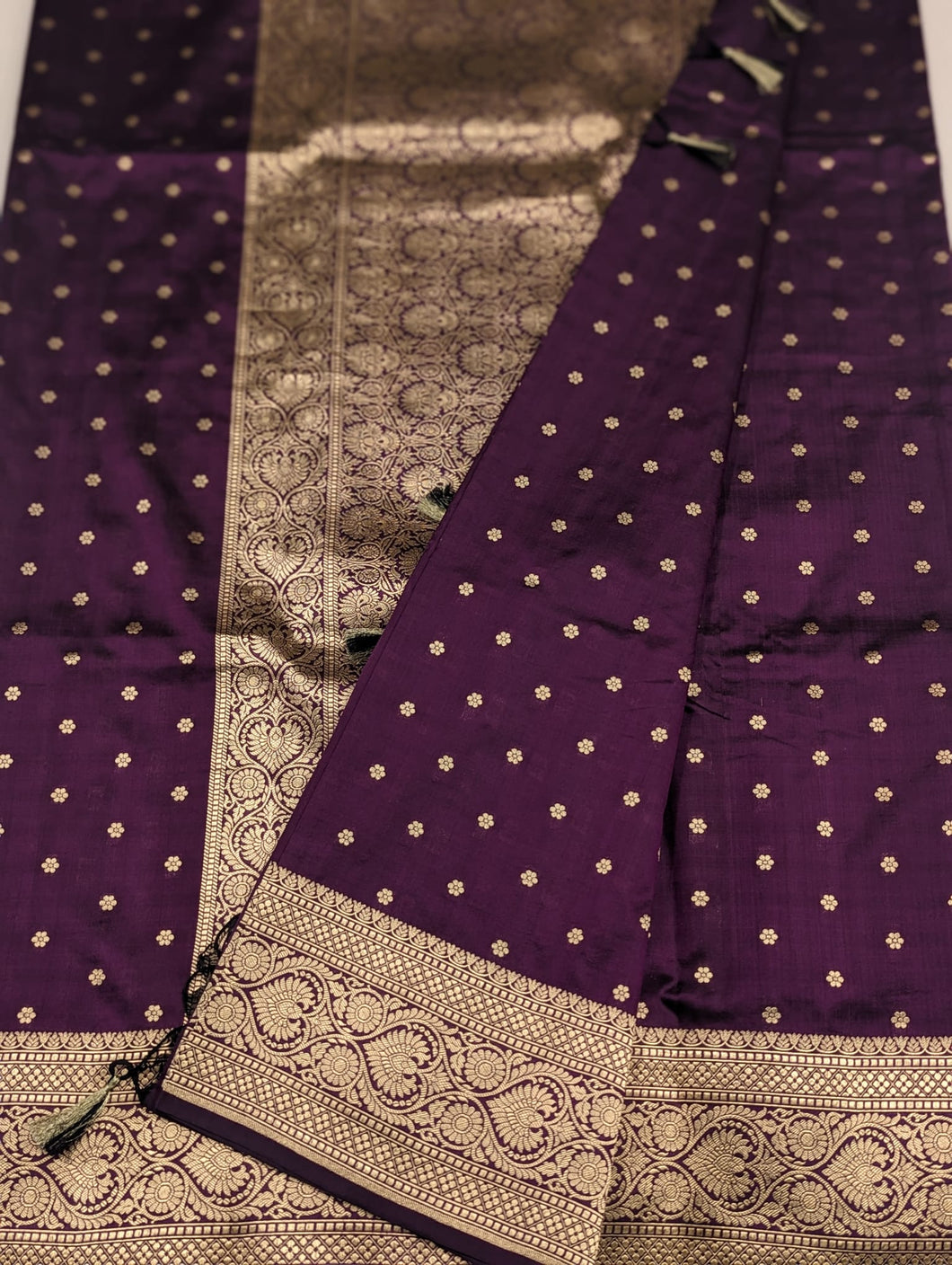 Purple Banarasi Saree