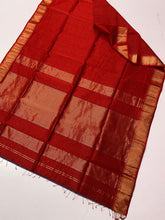 Load image into Gallery viewer, Red Maheshwari Silk Cotton
